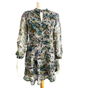 Vintage YepMe Key Hole Open Back Mini Dress Long Sleeve US-S Small 4